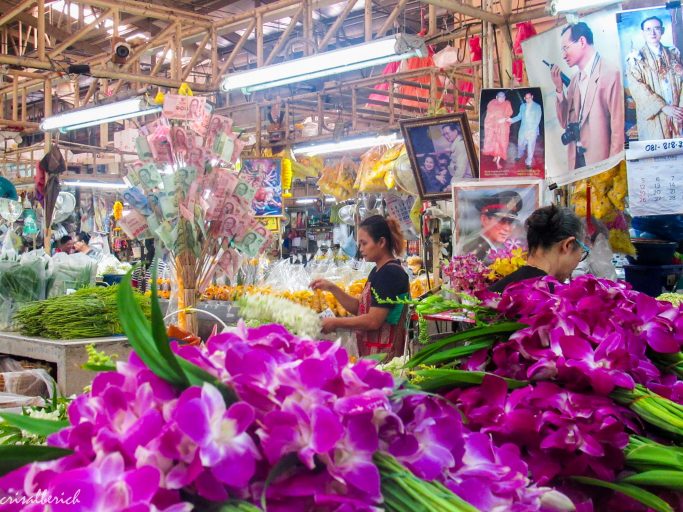 Mercado de las flores Bangkok, flower stall