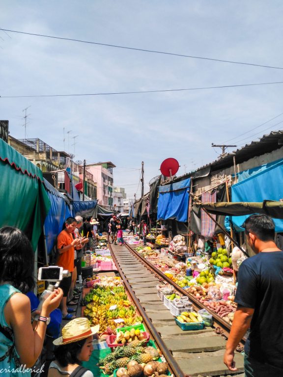 Mercado del tren o Mae klong, Bangkok