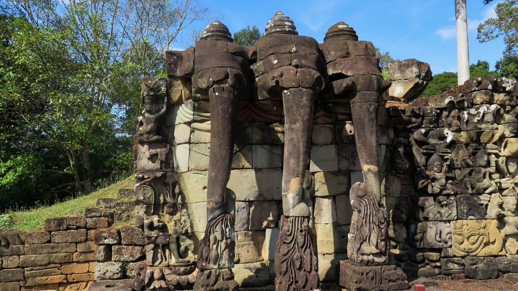 Terraza de los elefantes en angkor thom