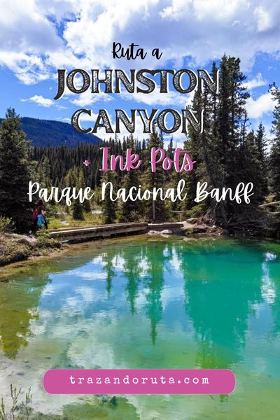ruta ink pots y johnston canyon, parque nacional banff