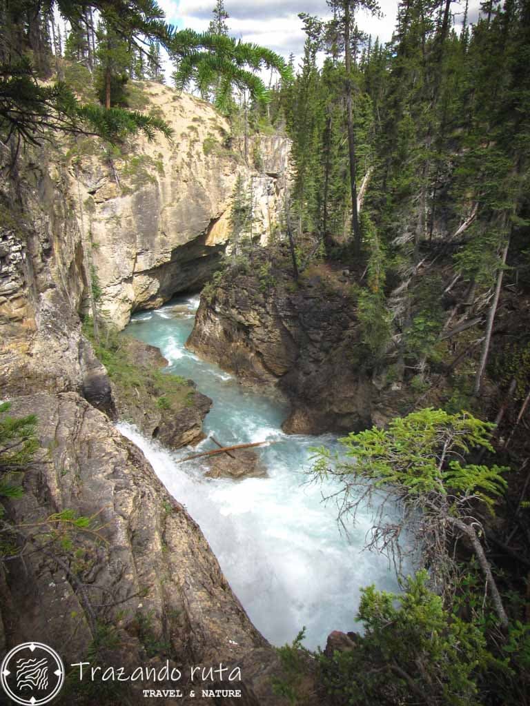 ruta stanley falls jasper national park