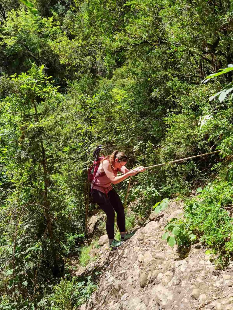tramo equipado cuerda pont cabradís ruta
