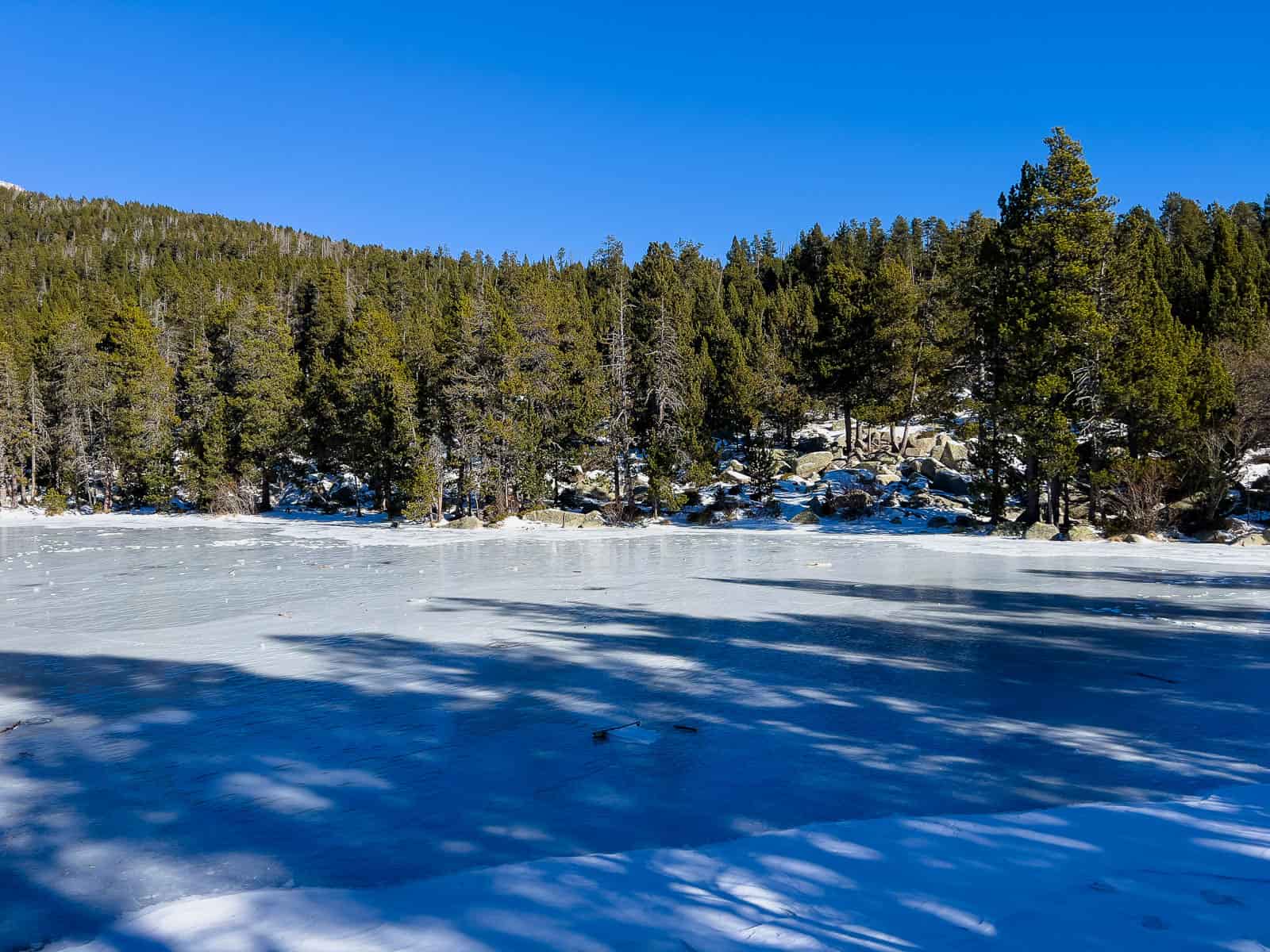 ruta estany de l'orri raquetas de nieve