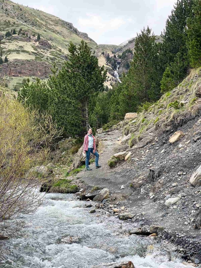 barranco de ardonés, cerler, ruta a las tres cascadas