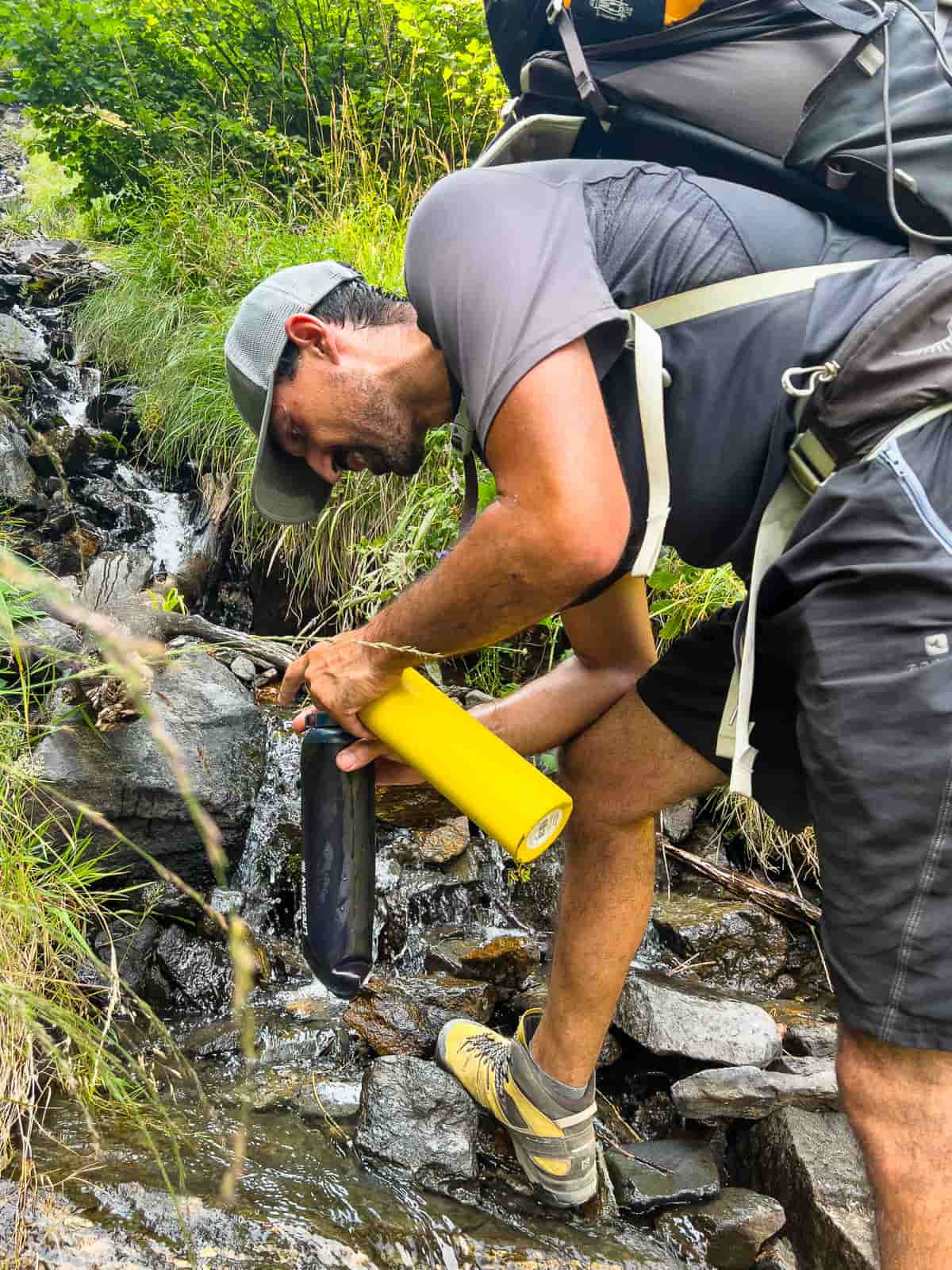 botella con filtro lifestraw flex