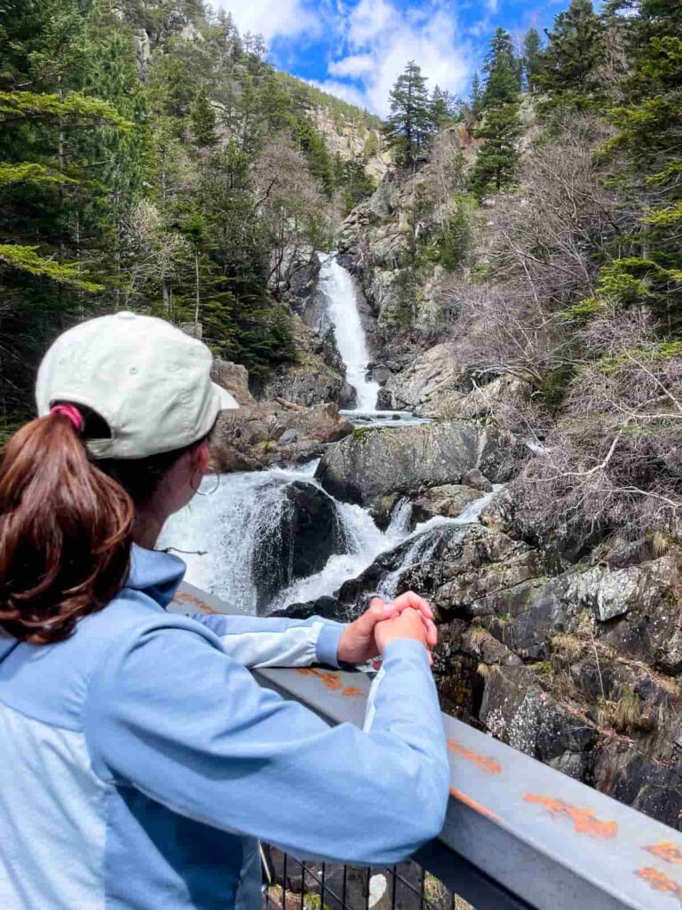cascada gorgas de alba, río ésera