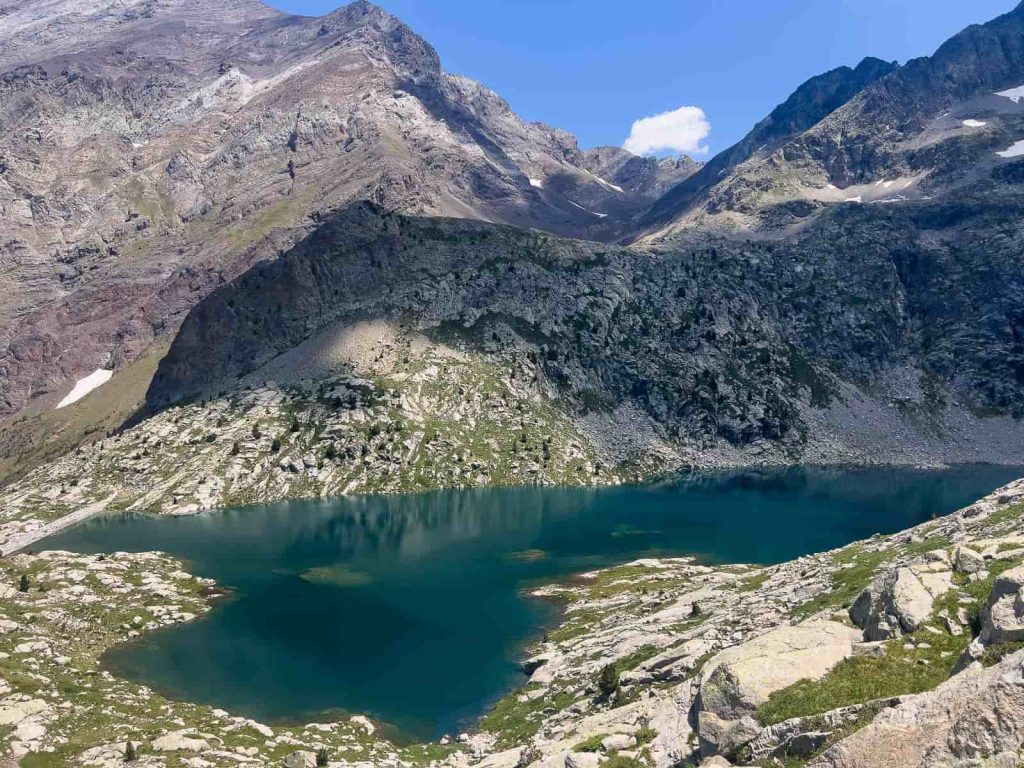 ruta al ibon de millars desde viados, valle de chistau