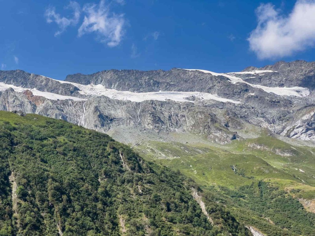 galciares ruta al refugio de la gliere