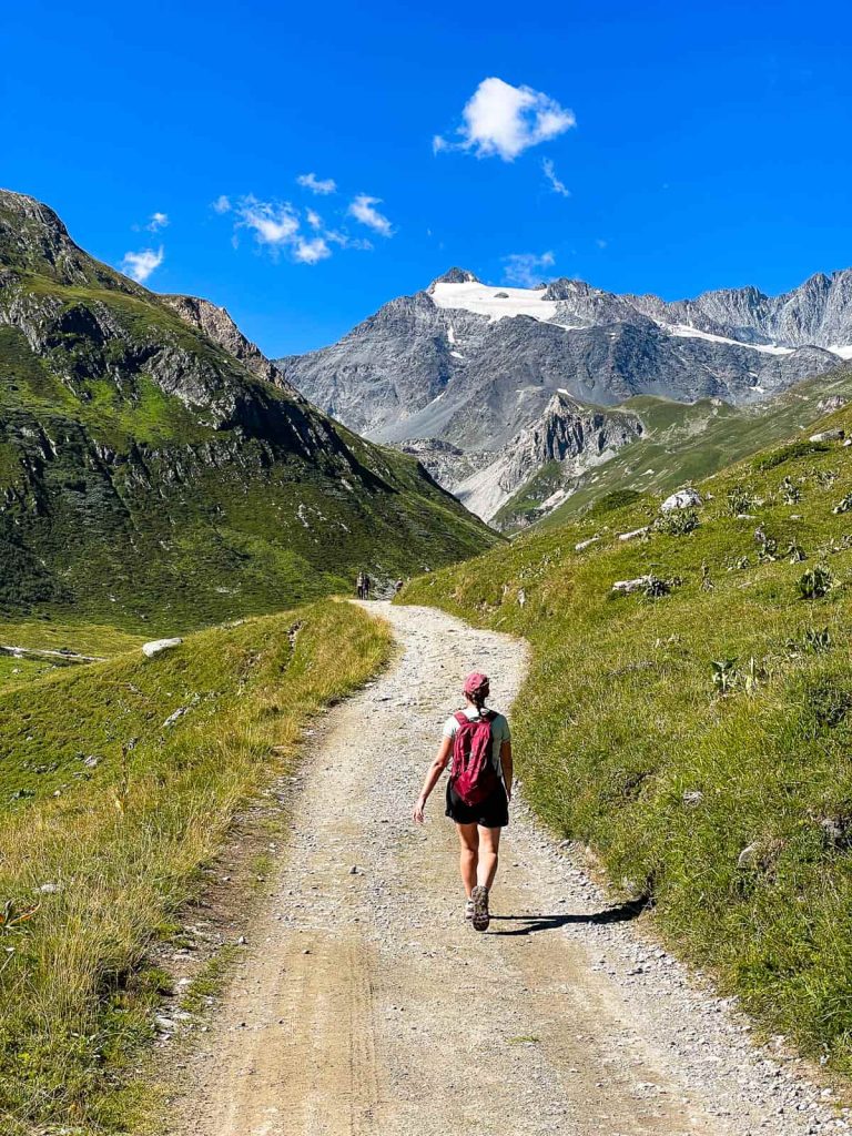 pista ruta al lac blanc de la vanoise