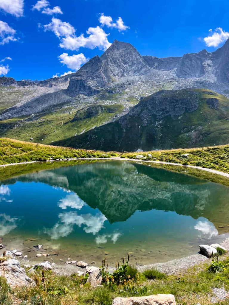ruta lac blanc y refugio péclet polset, vanoise