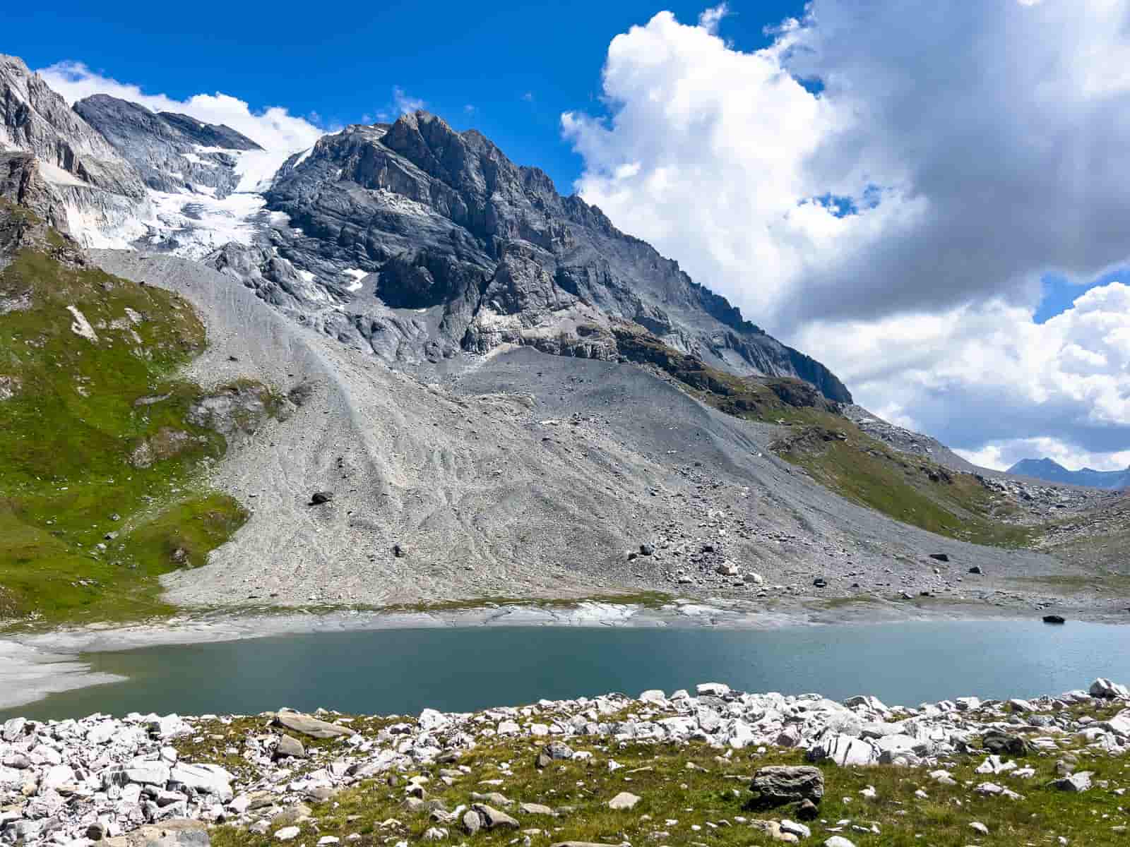 ruta col de la vanoise, lac long y glaciar grand couloirs