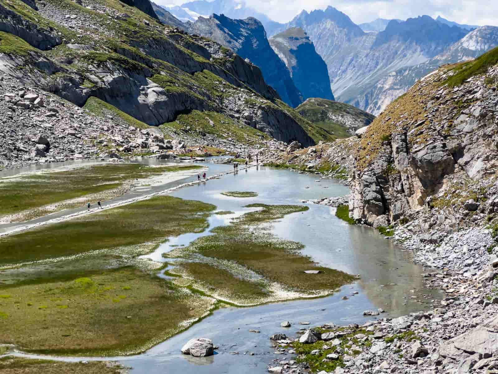ruta lac des vaches desde pralognan