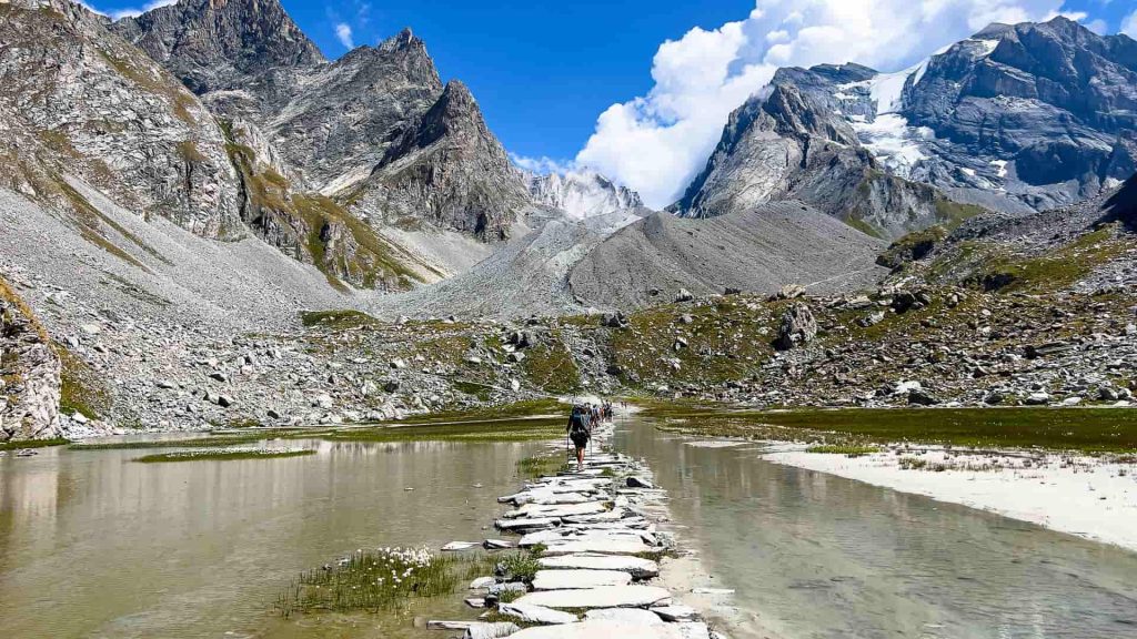 ruta lac des vaches y col de la vanoise pralognan