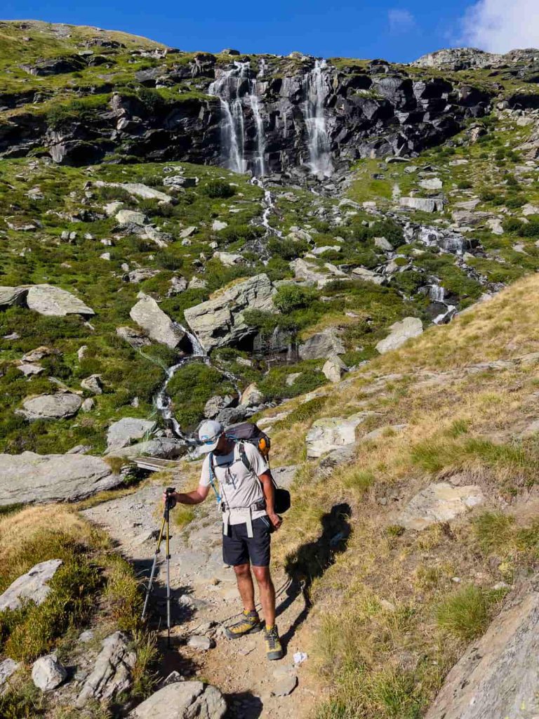 cascadas del tour de los glaciares de la vanoise